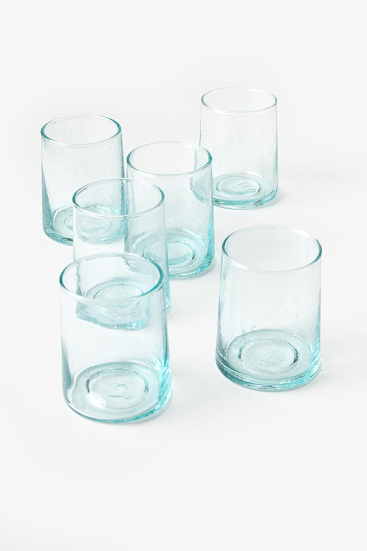 Talia – Lot de 6 verres marocains transparents