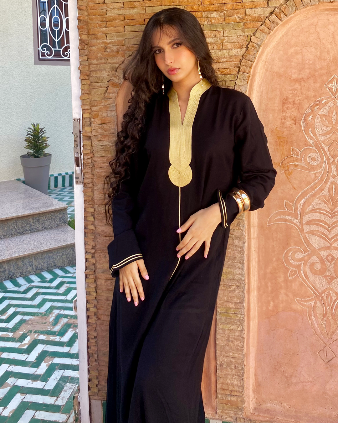 Zahra – Caftan en Coton Marocain
