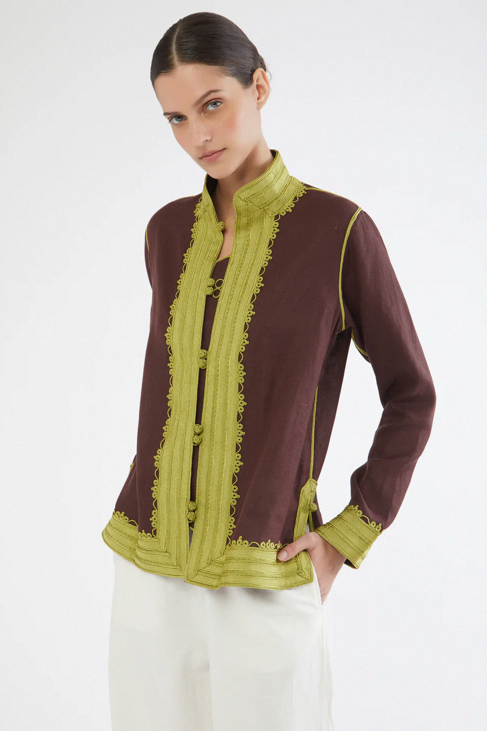 Lina – Moroccan Linen Jacket