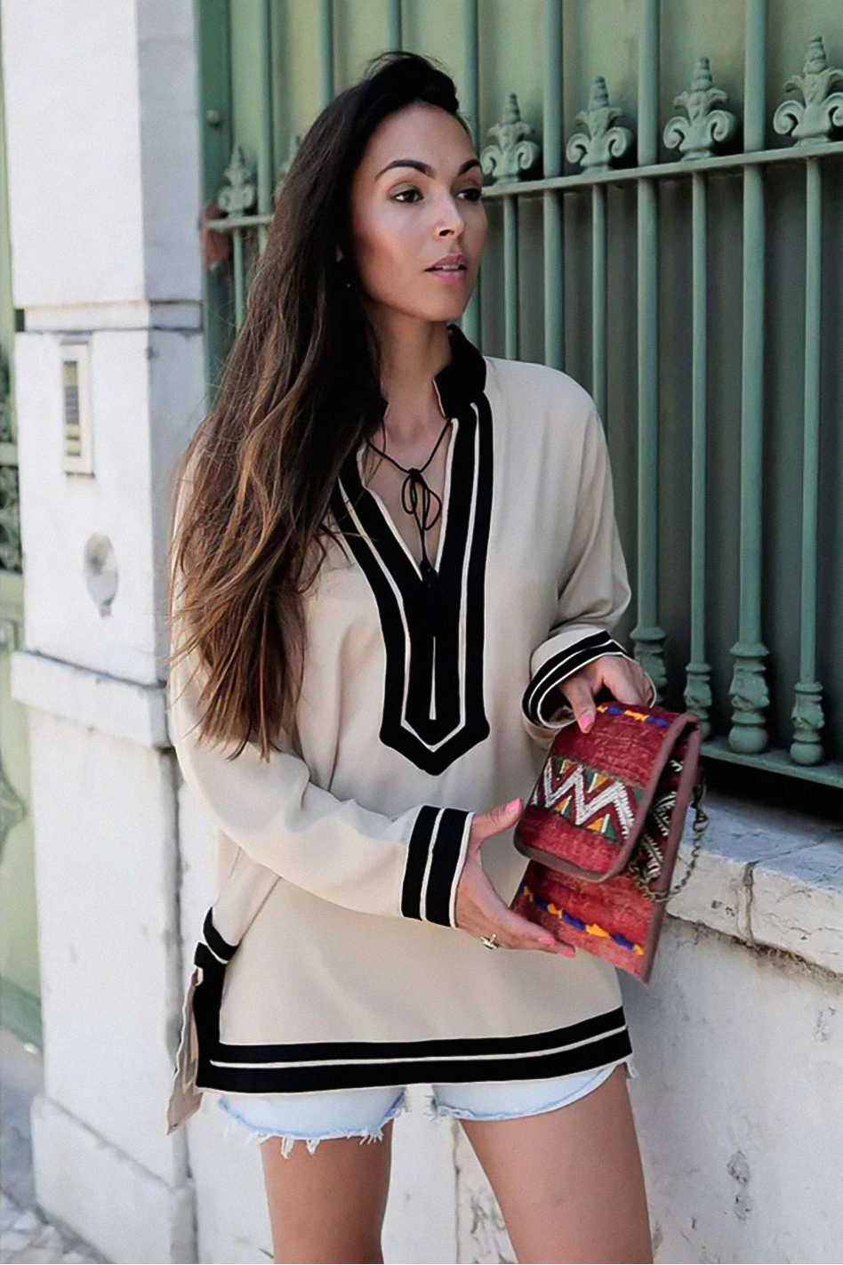 Dalia – Tunique en coton marocaine