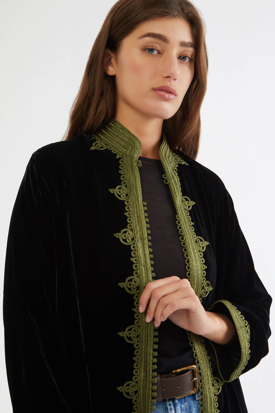 Leïla – Moroccan Velvet Coat