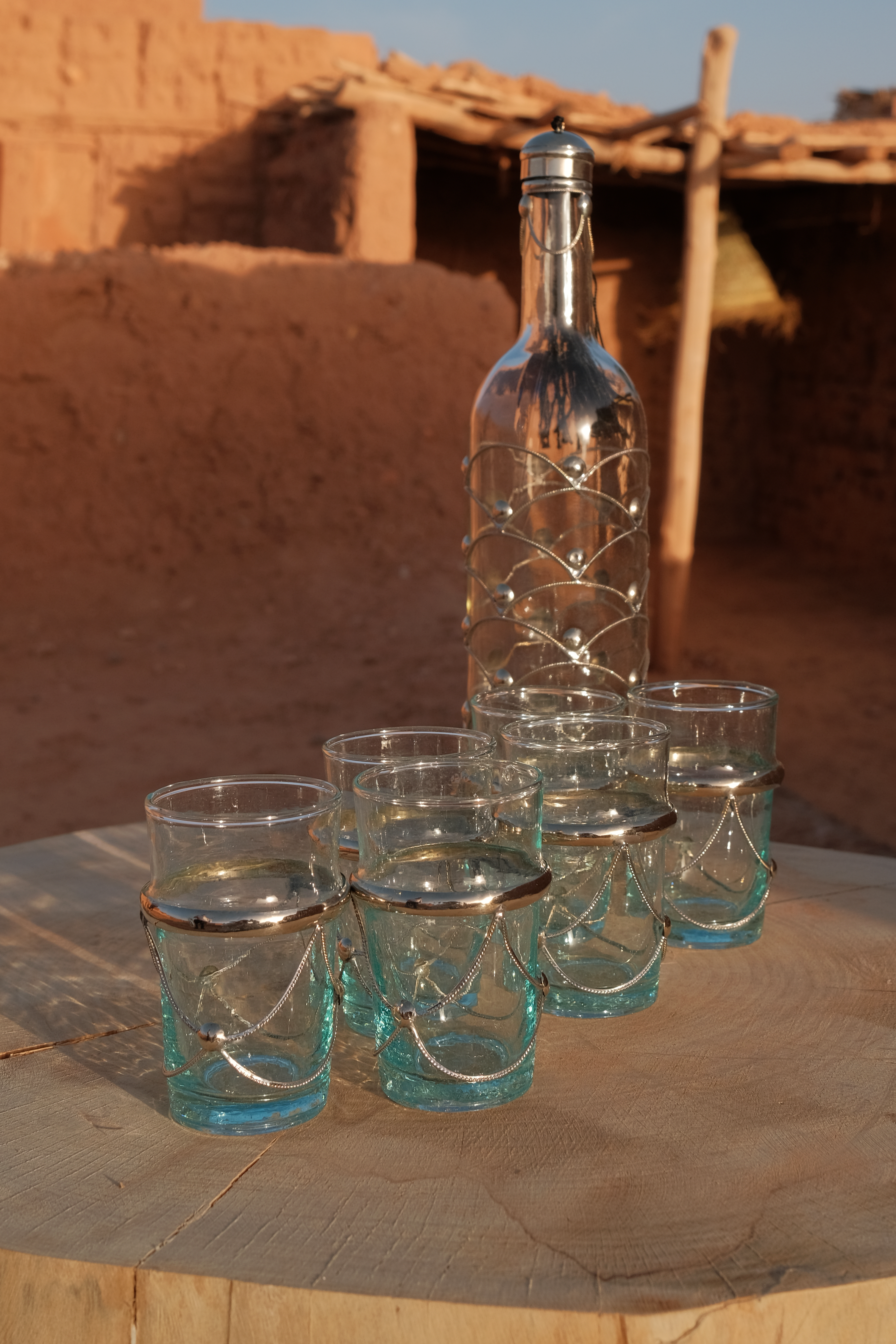 Aladin – Lot de 6 verres avec liseré argenté