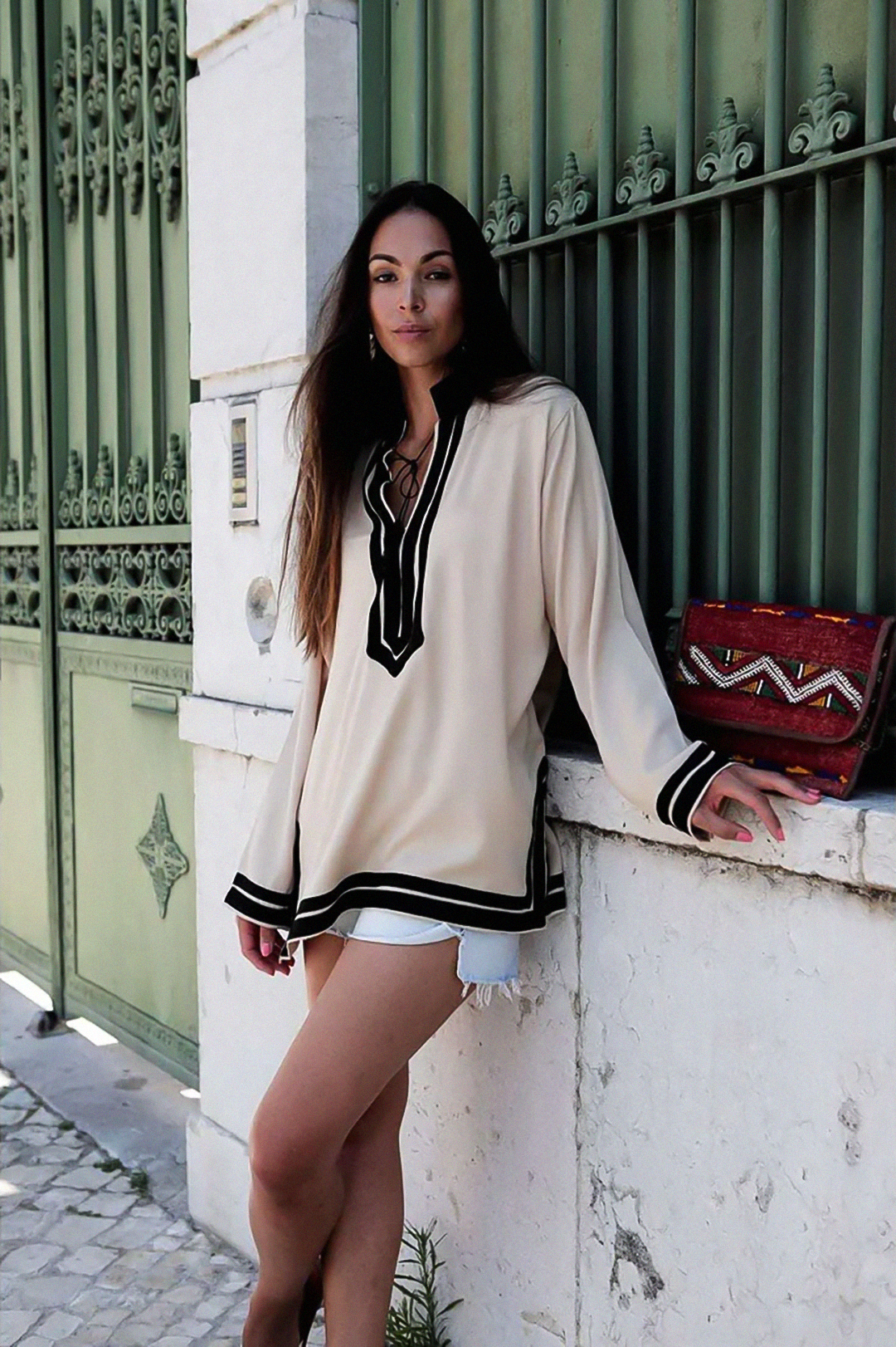 Dalia – Tunique en coton marocaine