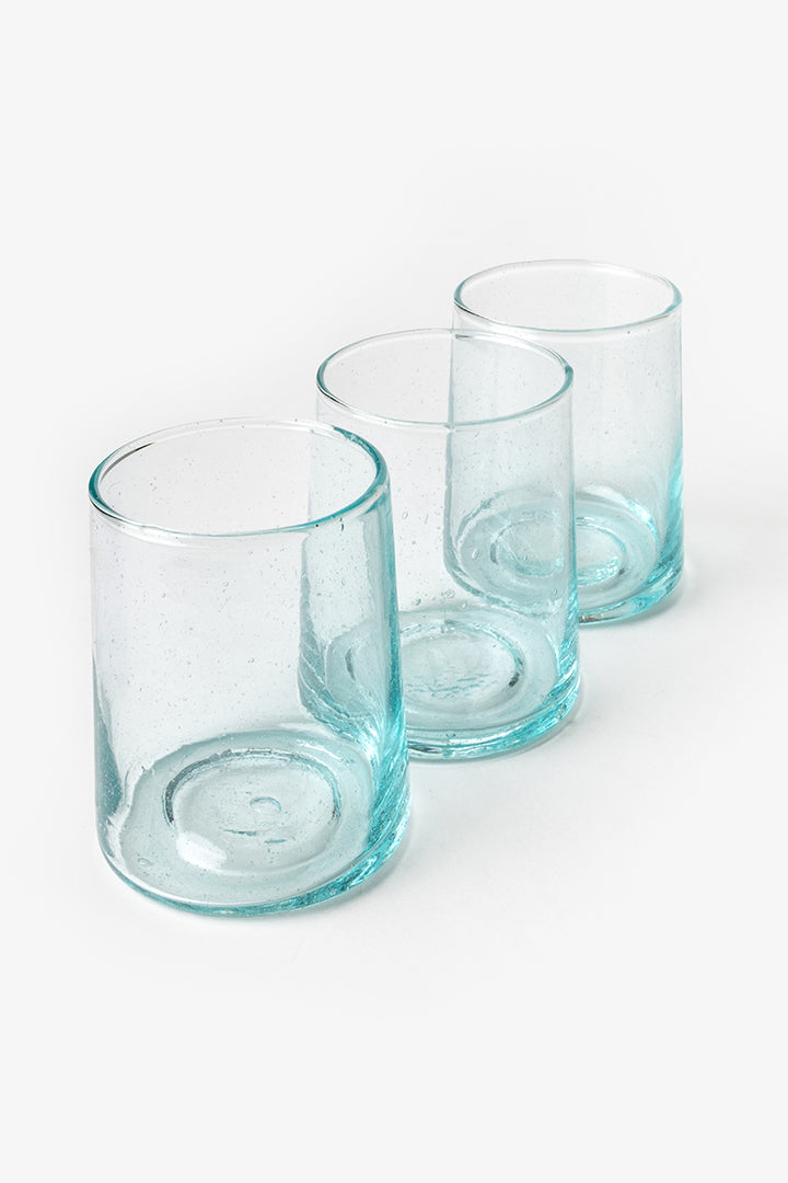 Talia – Lot de 6 verres marocains transparents