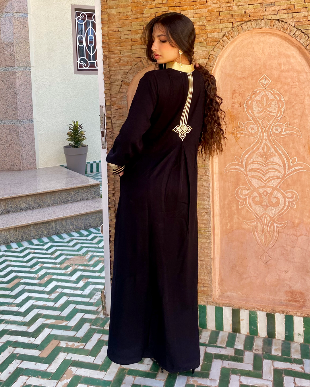Zahra – Caftan en Coton Marocain