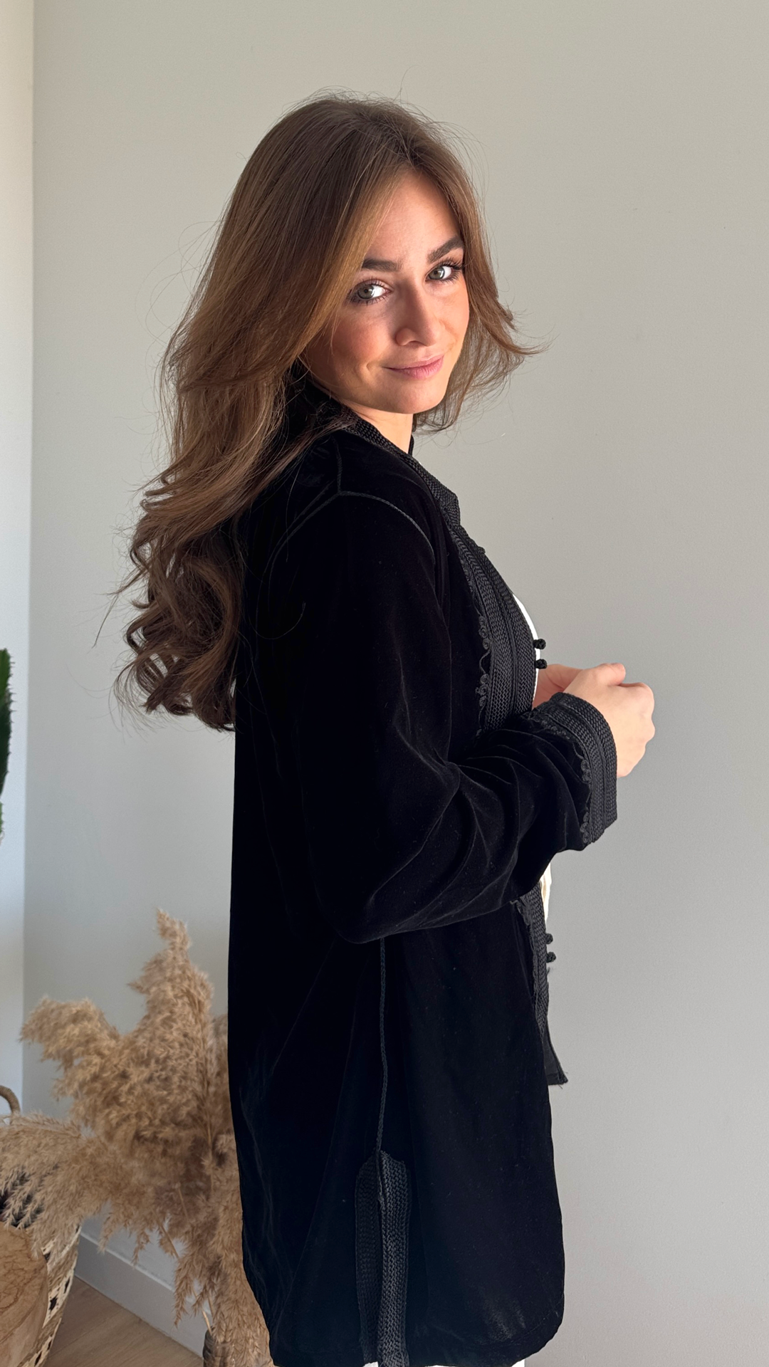 Nina – Veste en velours marocain