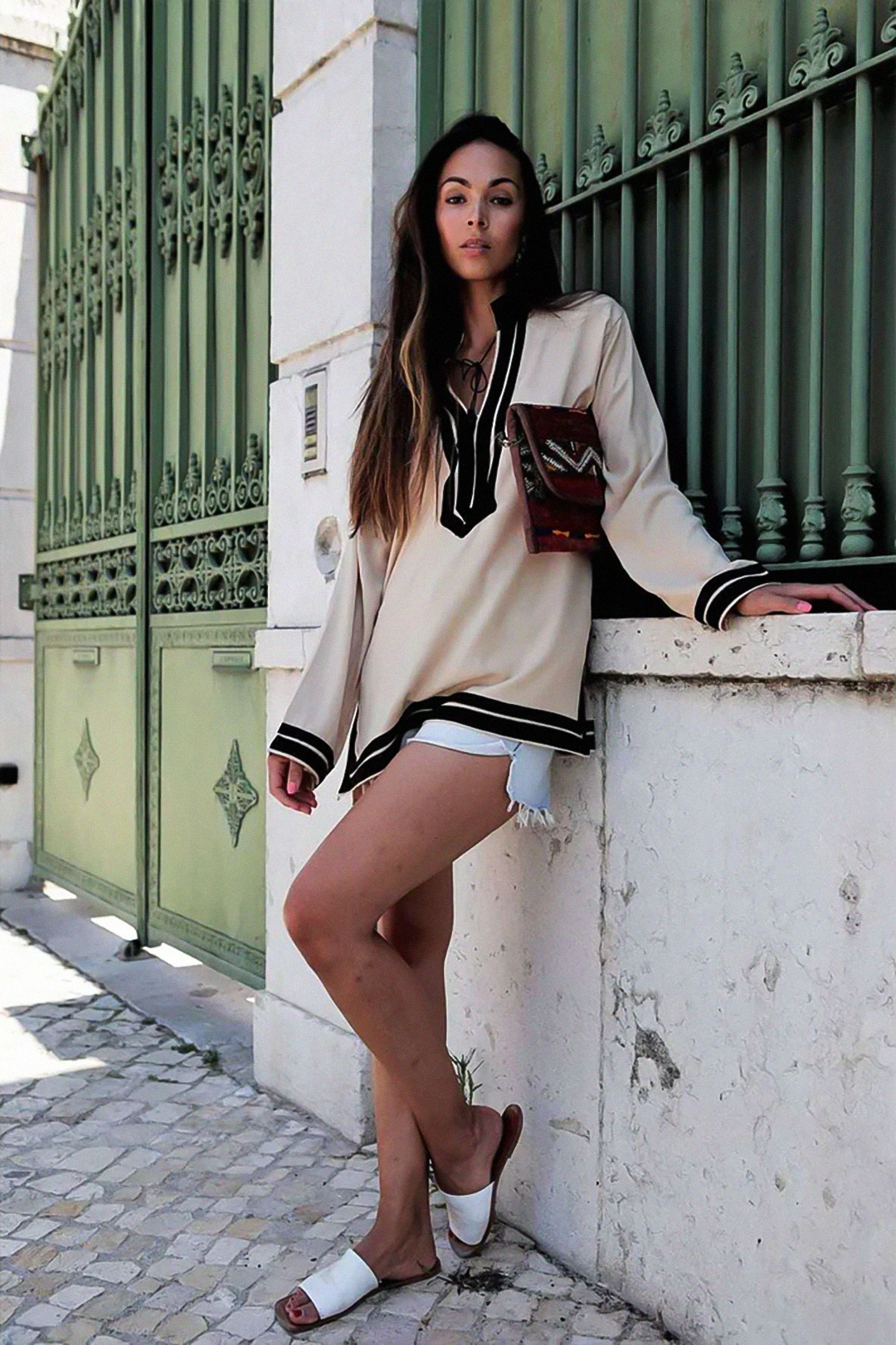 Dalia – Tunique en coton marocaine