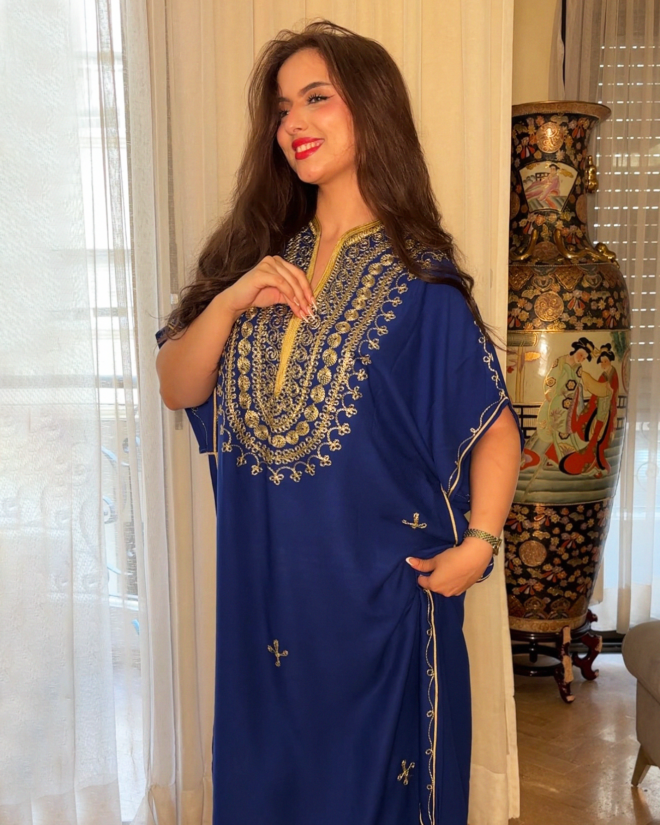 Hassna – Gandoura marocaine en coton