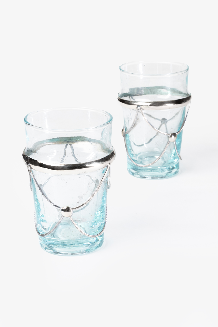 Aladin – Lot de 6 verres avec liseré argenté