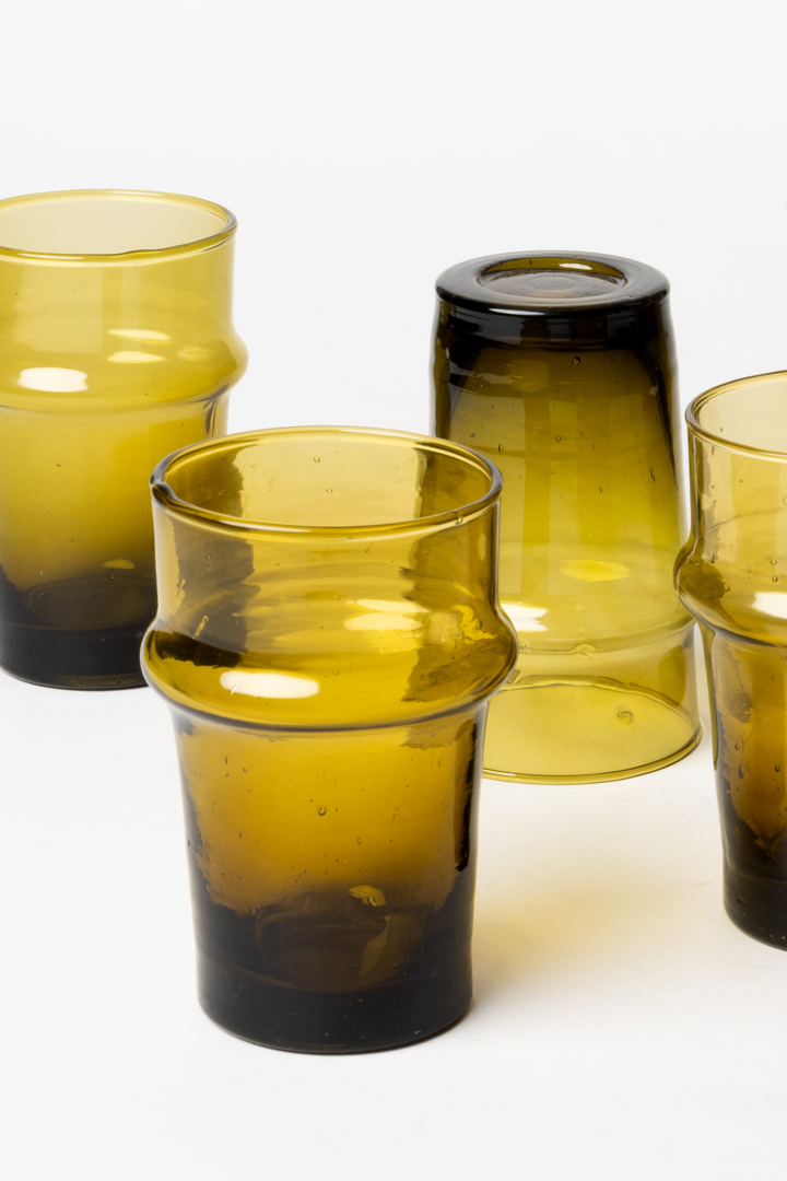 Set Beldi – 6 verres Ambre Coulant