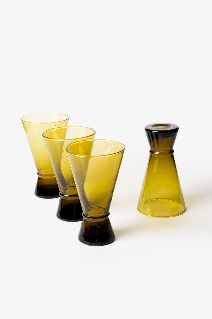 Set Yasmine – 6 verres Ambre Flow