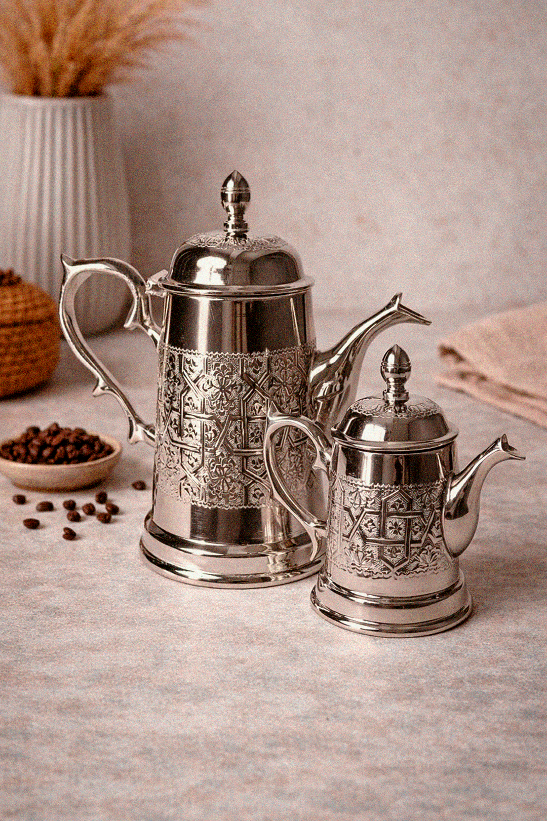 Rafi – Cafetière Marocaine avec Gravures Traditionnelles