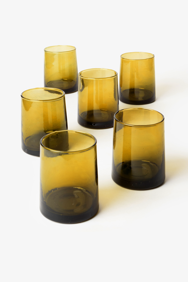 Set Talia – 6 verres Ambre Flow
