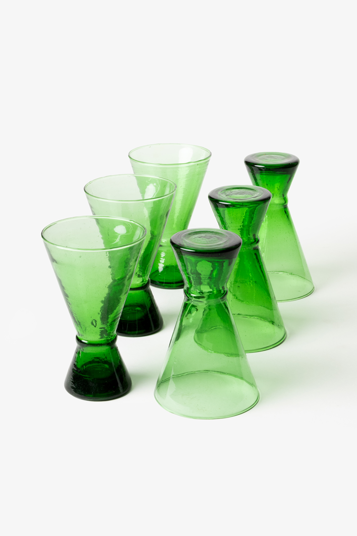 Set Yasmine – 6 verres Green Oasis