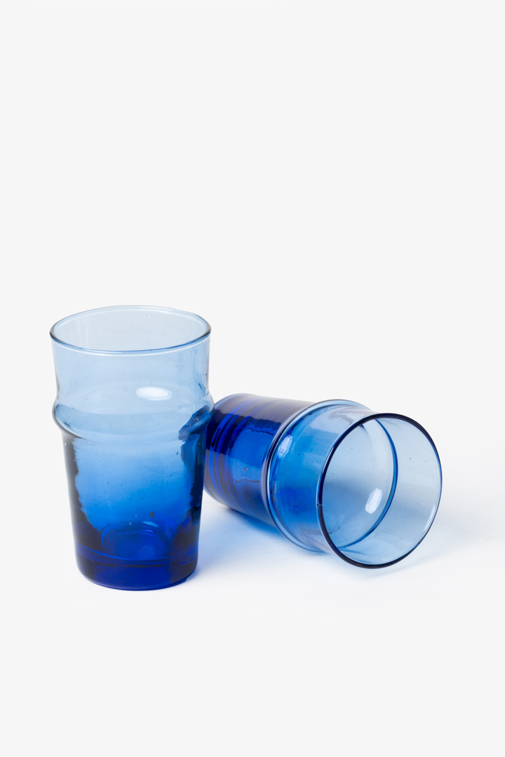 Set Beldi – 6 verres bleu roi