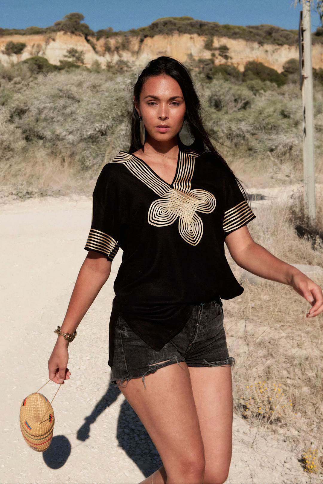 Aïcha – Chemise Oversize en Coton Marocain