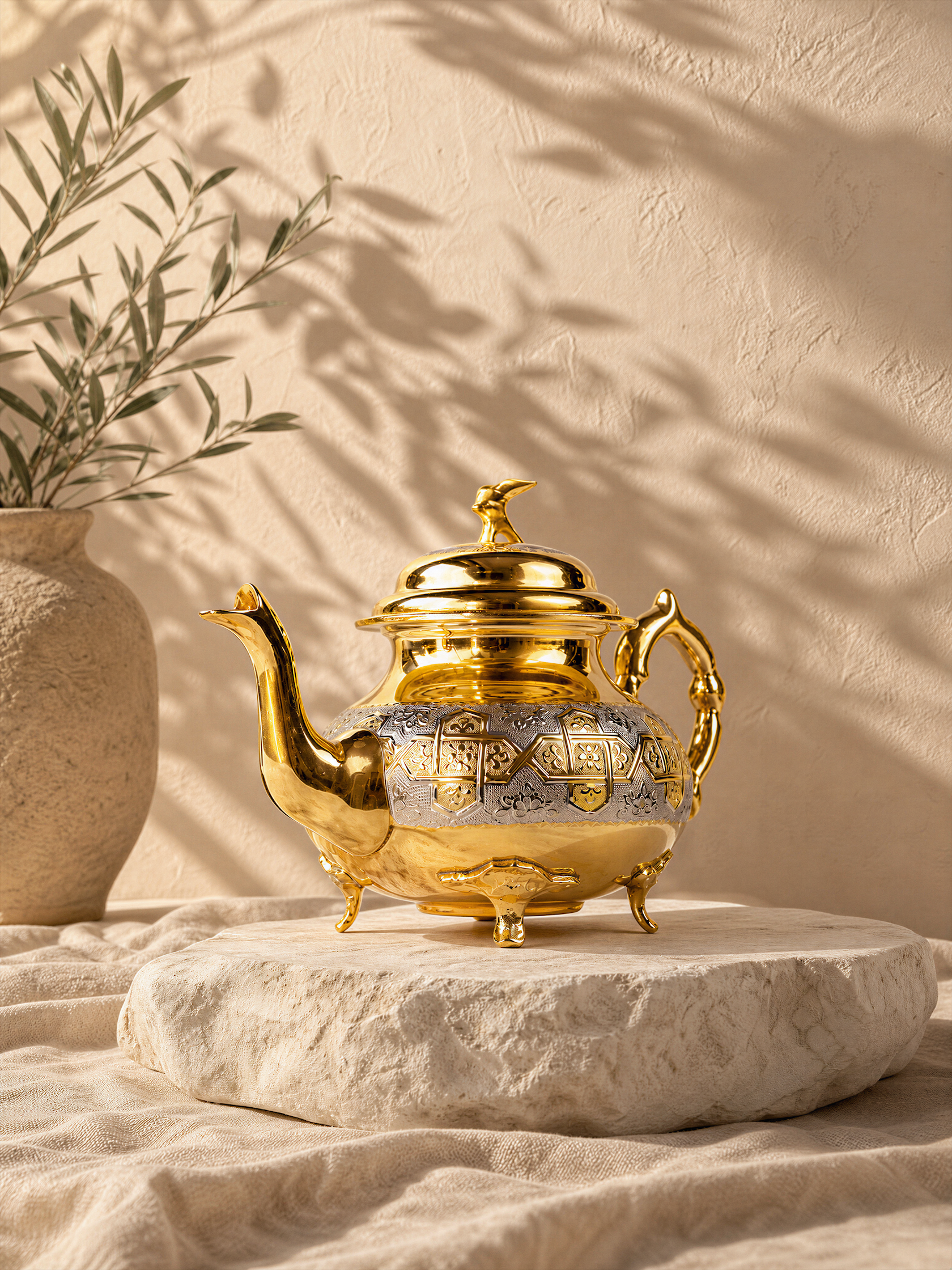 Sakr Deluxe – Théière Marocaine à Pieds