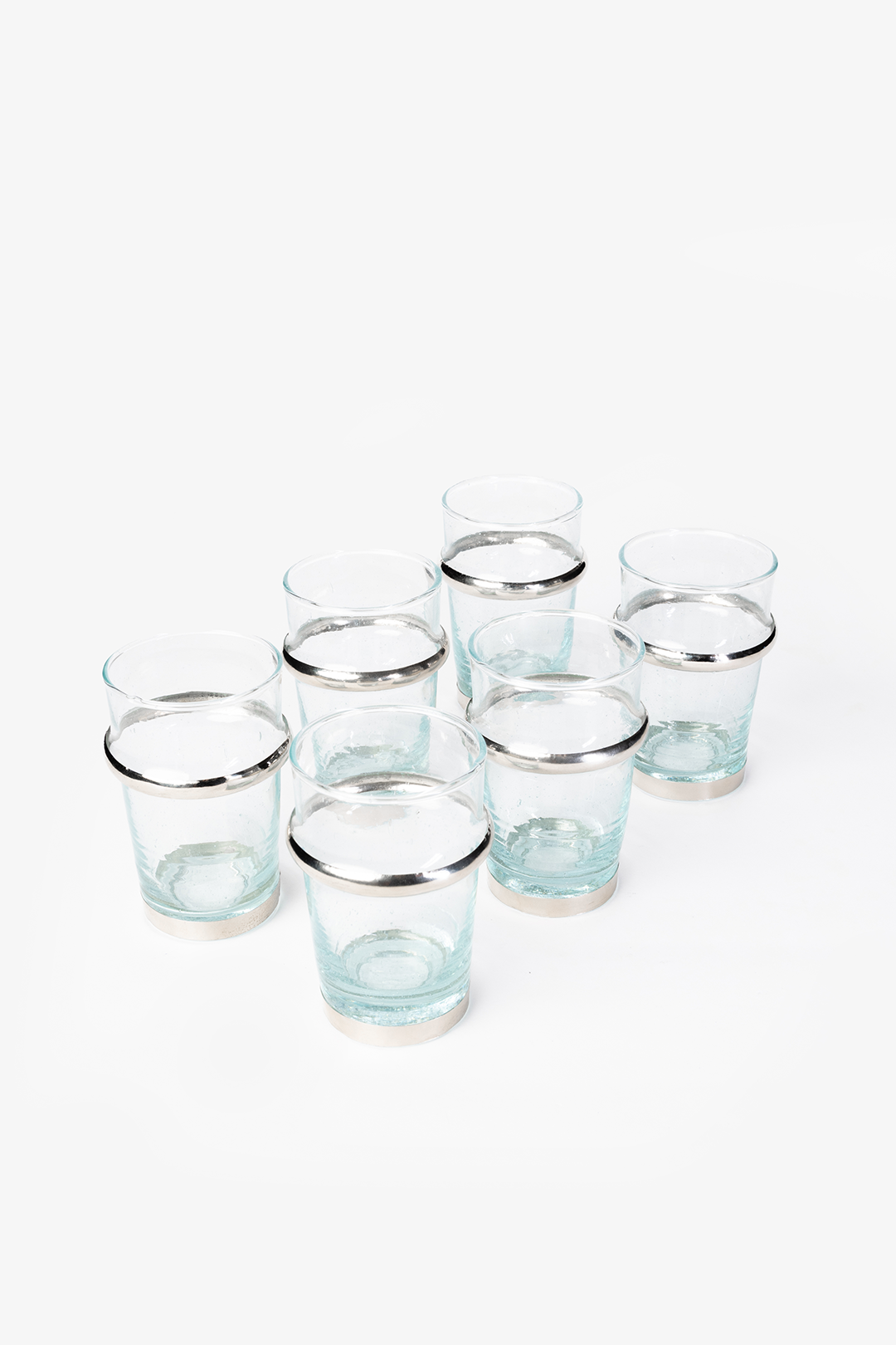 Set Beldi Luxe – 6 verres argentés
