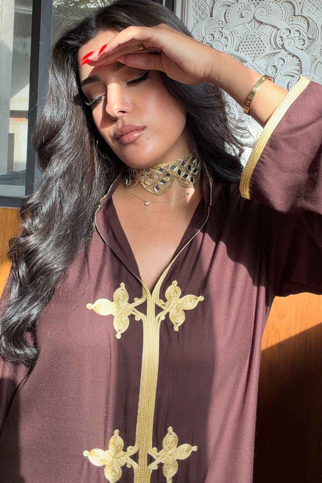 Nayla – Caftan en Coton Marocain