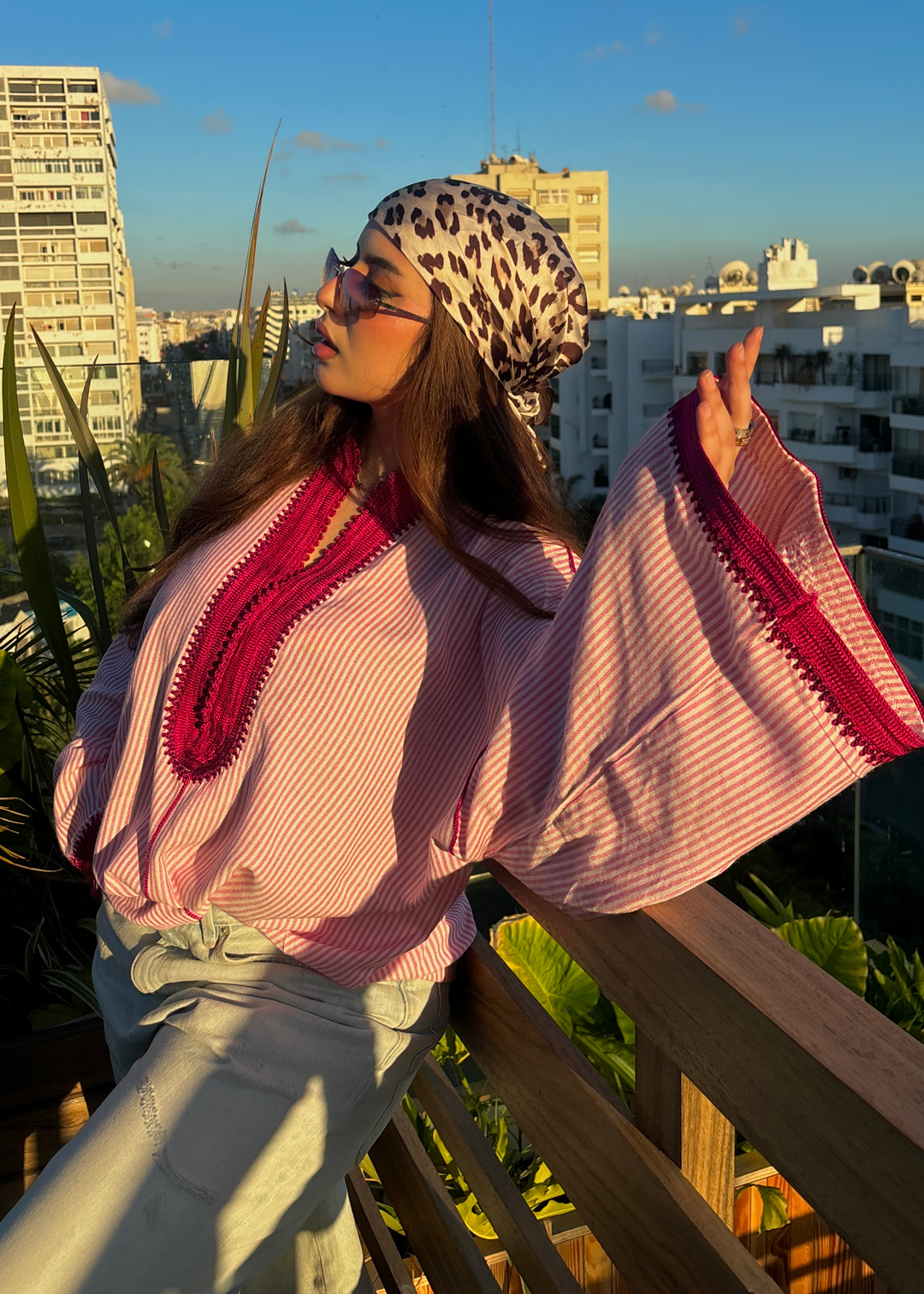 Nassiya – Tunique Marocaine en Coton-Lin