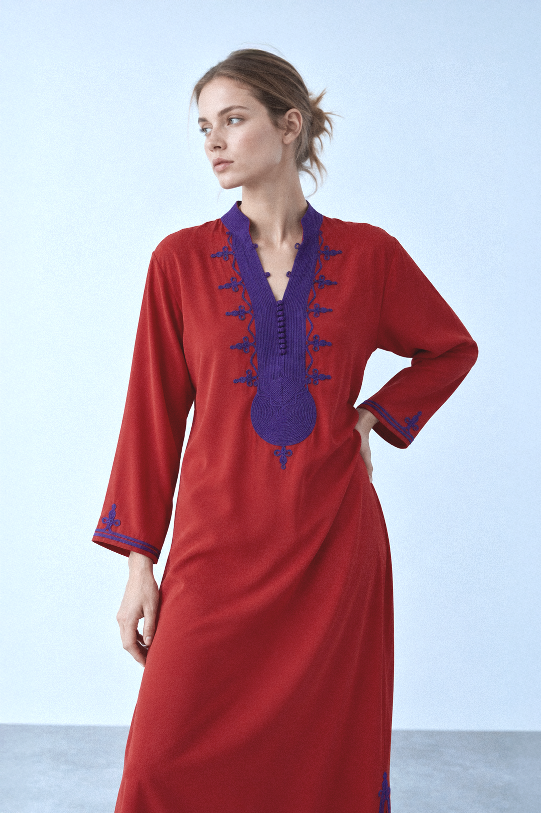 Saida – Caftan en Coton Marocain