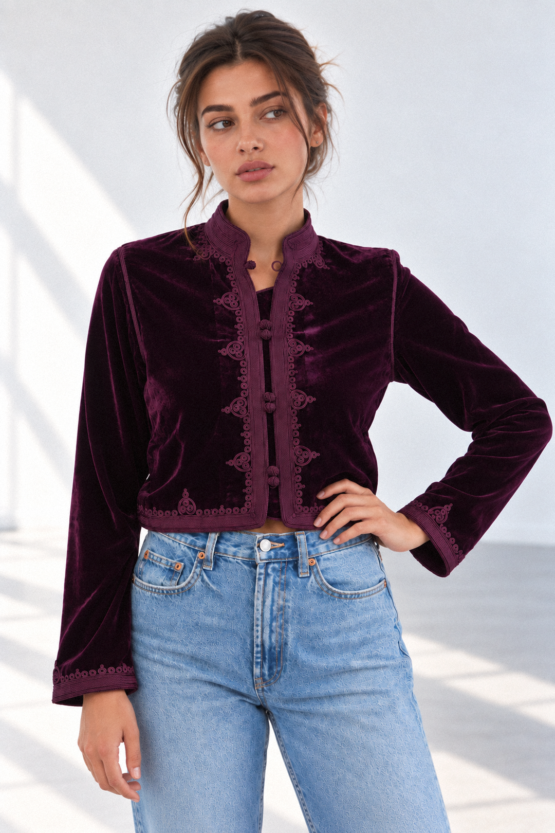 Spanca – Bolero en velours marocain