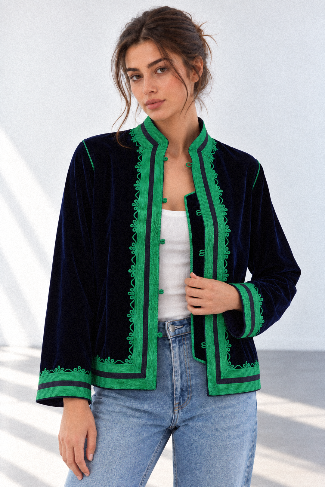 Toraya – Veste en velours marocain