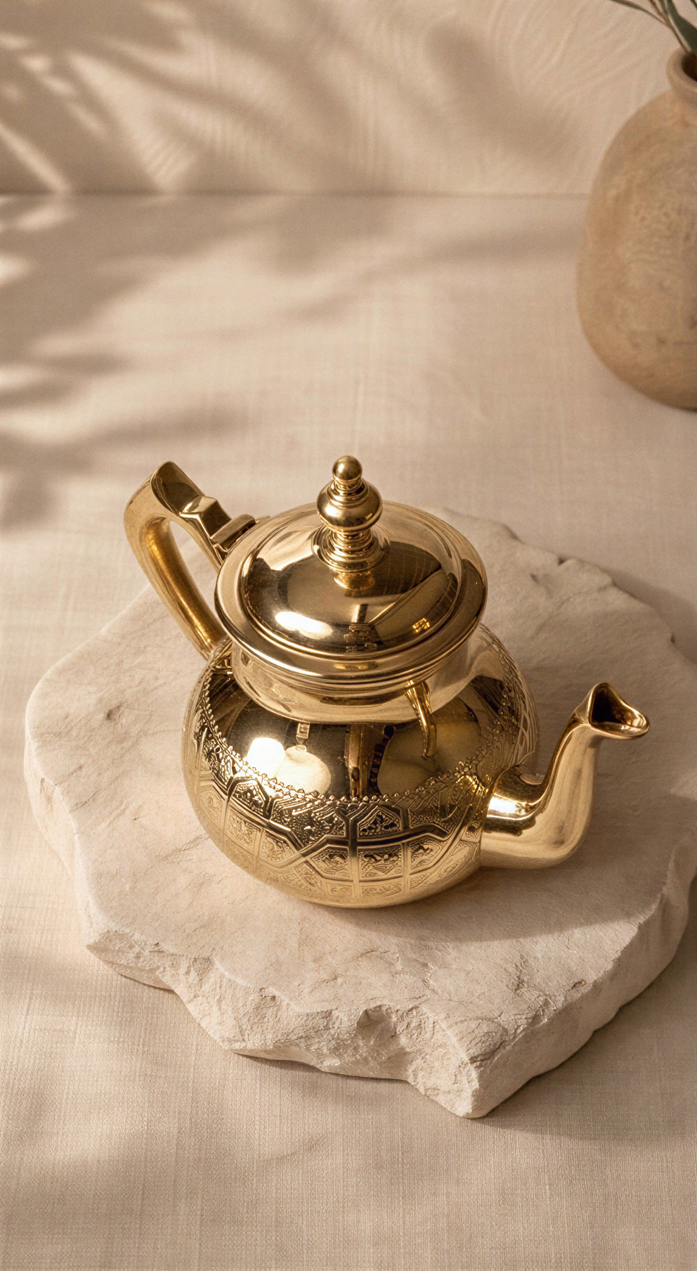 Kaïs – Théière Marocaine à Gravures Traditionnelles