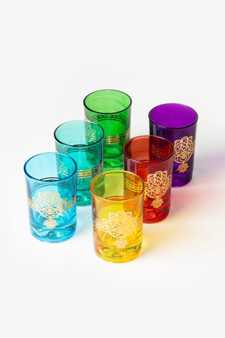 Set Fatima – 6 verres multicolores