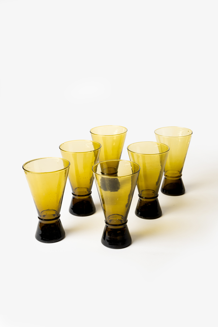 Set Yasmine – 6 verres Ambre Flow