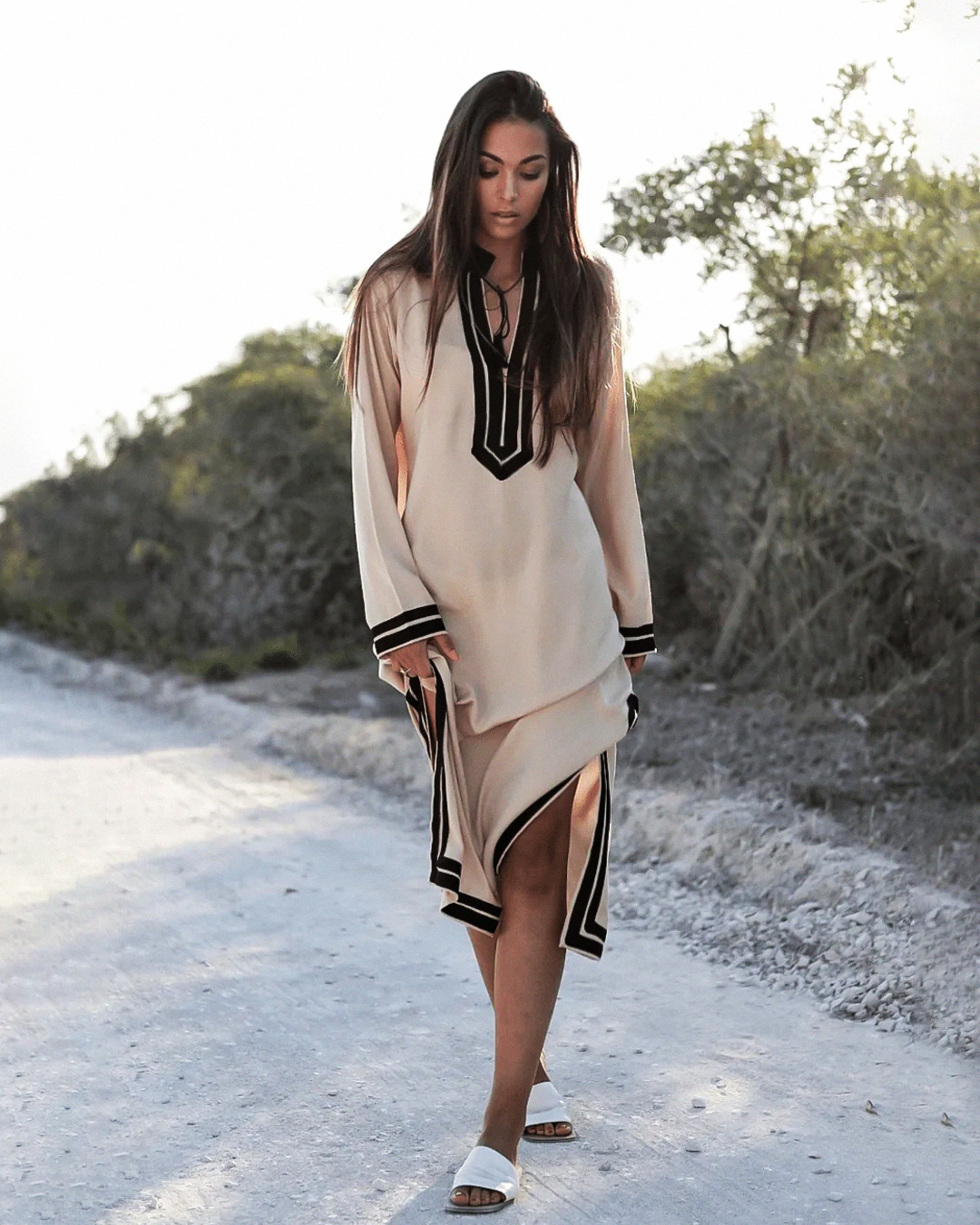 Dalia – Caftan en Coton marocaine