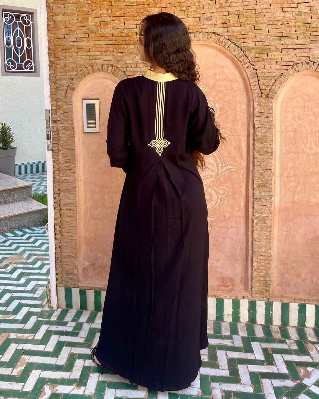 Zahra – Caftan en Coton Marocain
