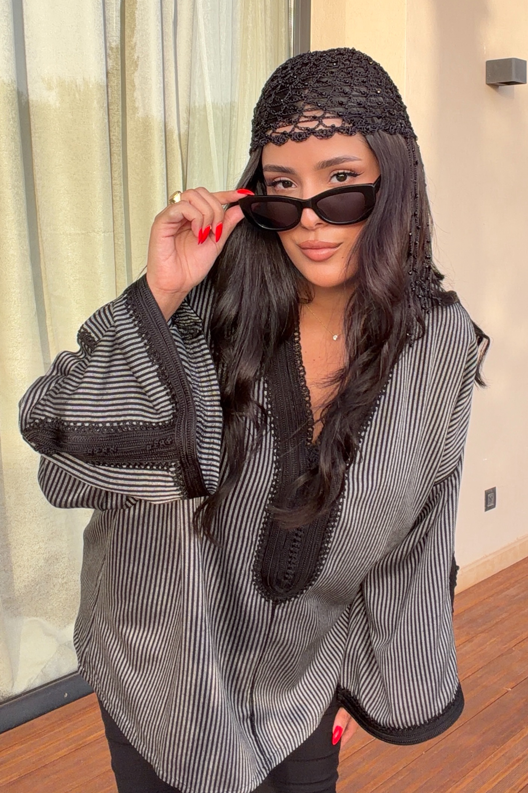Nassiya – Tunique Marocaine en Coton-Lin