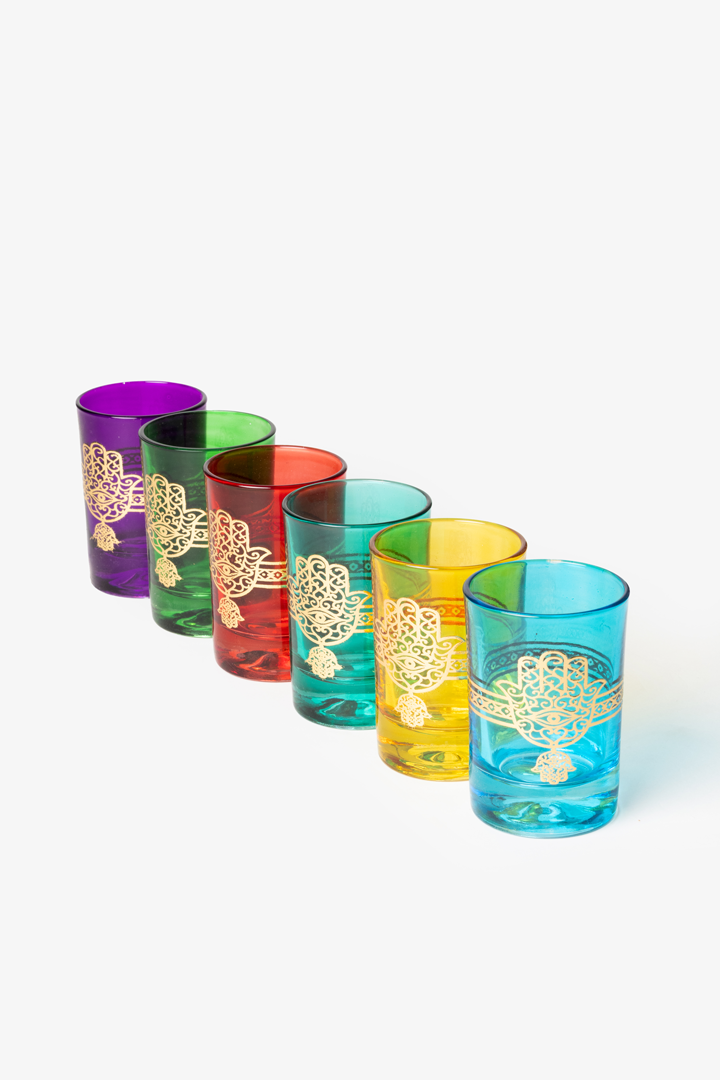 Set Fatima – 6 verres multicolores