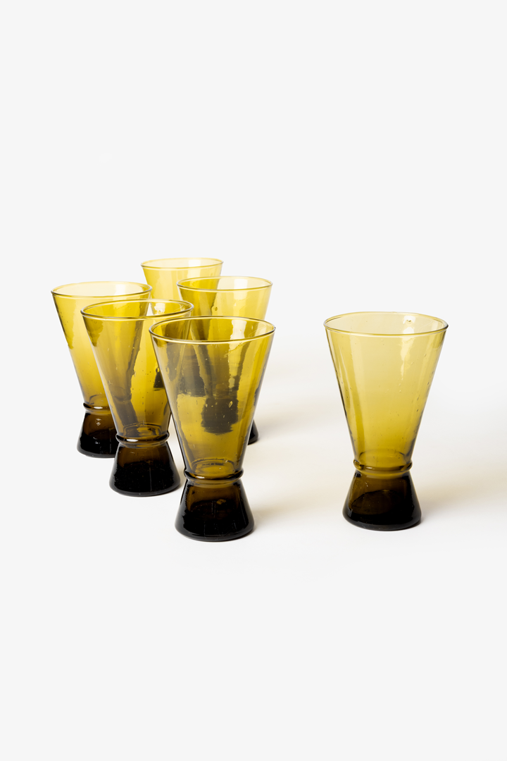 Set Yasmine – 6 verres Ambre Flow