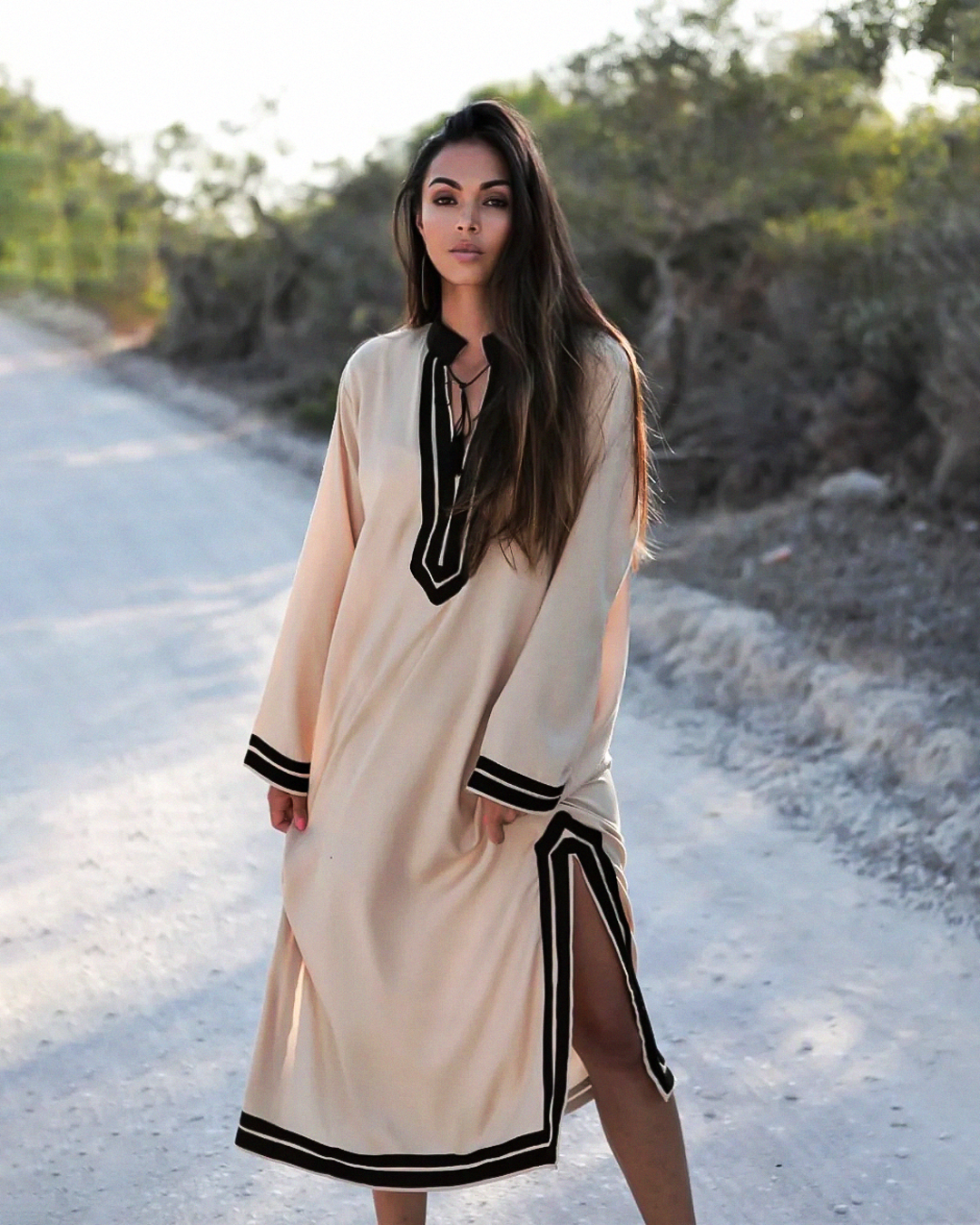 Dalia – Caftan en Coton marocaine