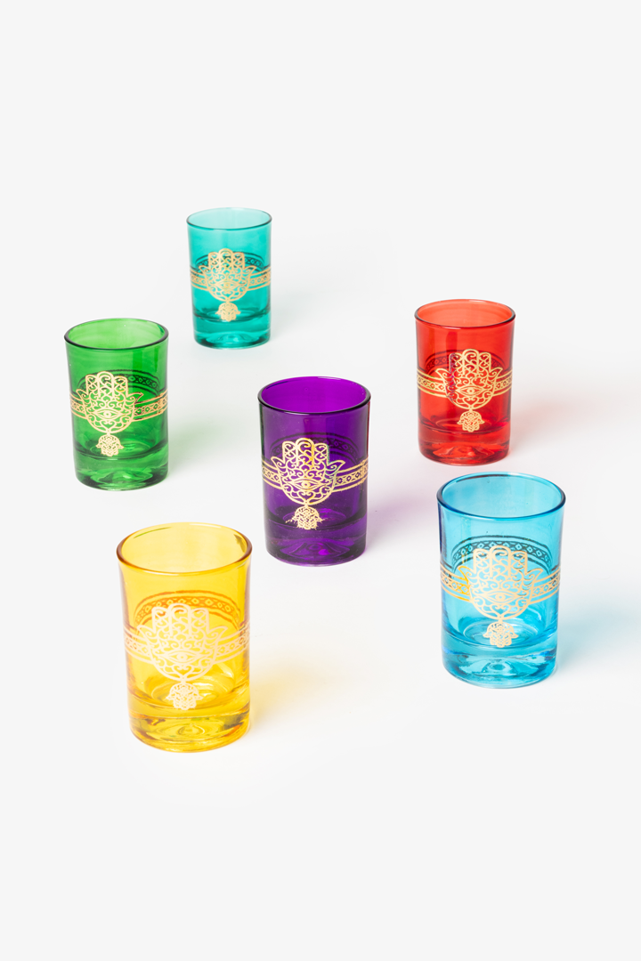Set Fatima – 6 verres multicolores