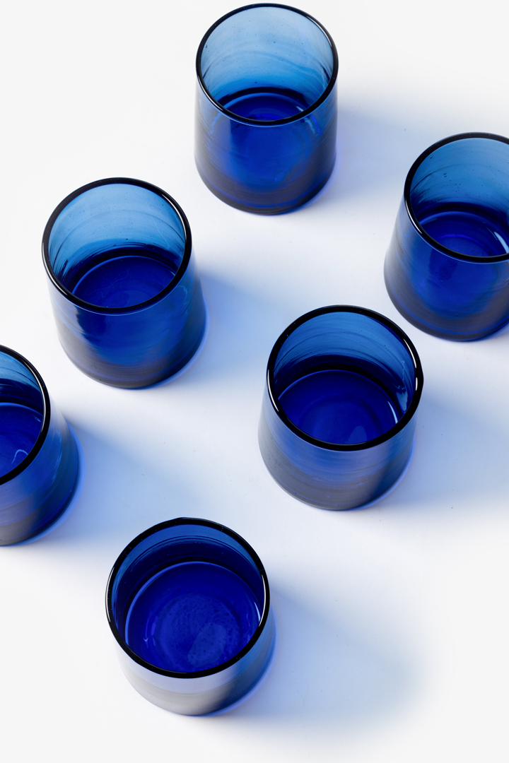 Set Talia – 6 verres bleu roi