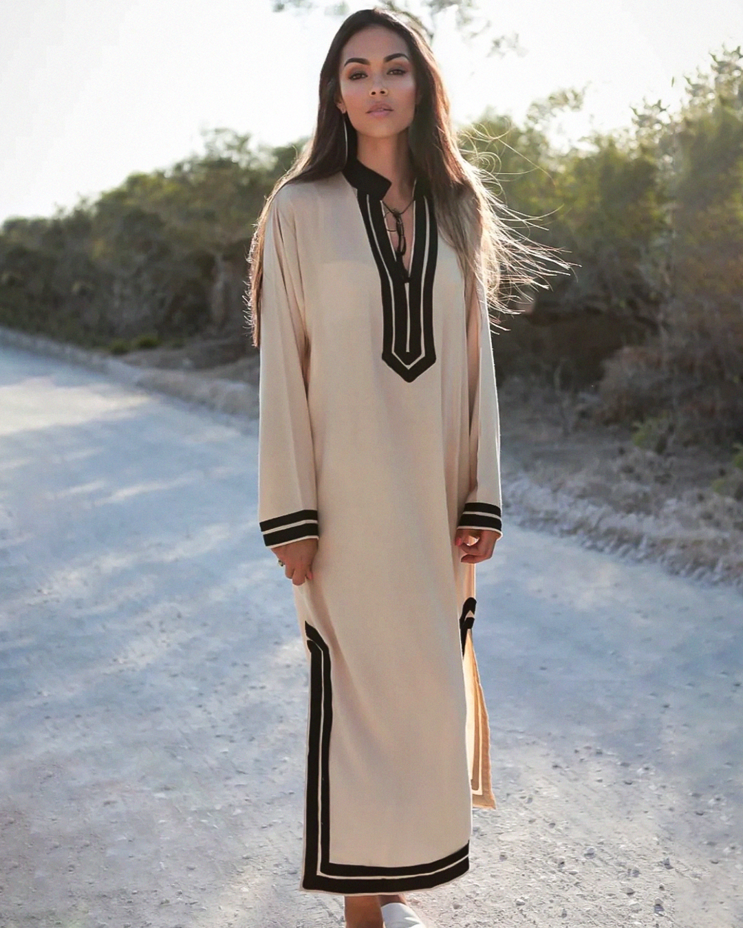 Dalia – Caftan en Coton marocaine