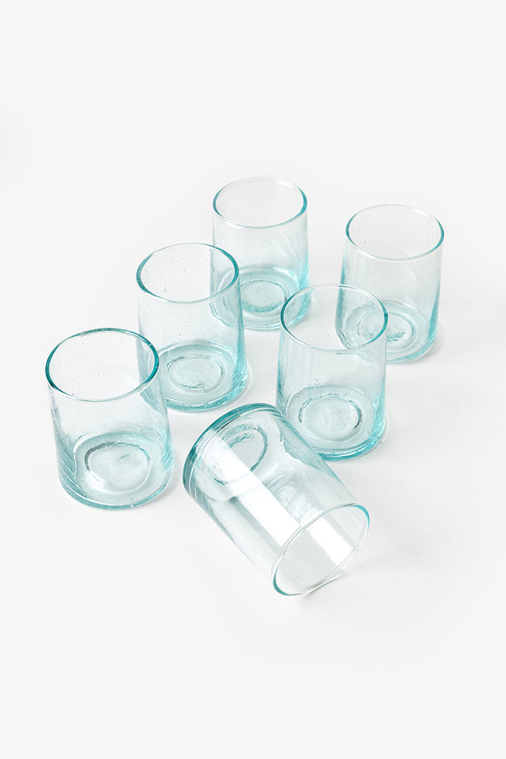Talia – Lot de 6 verres marocains transparents