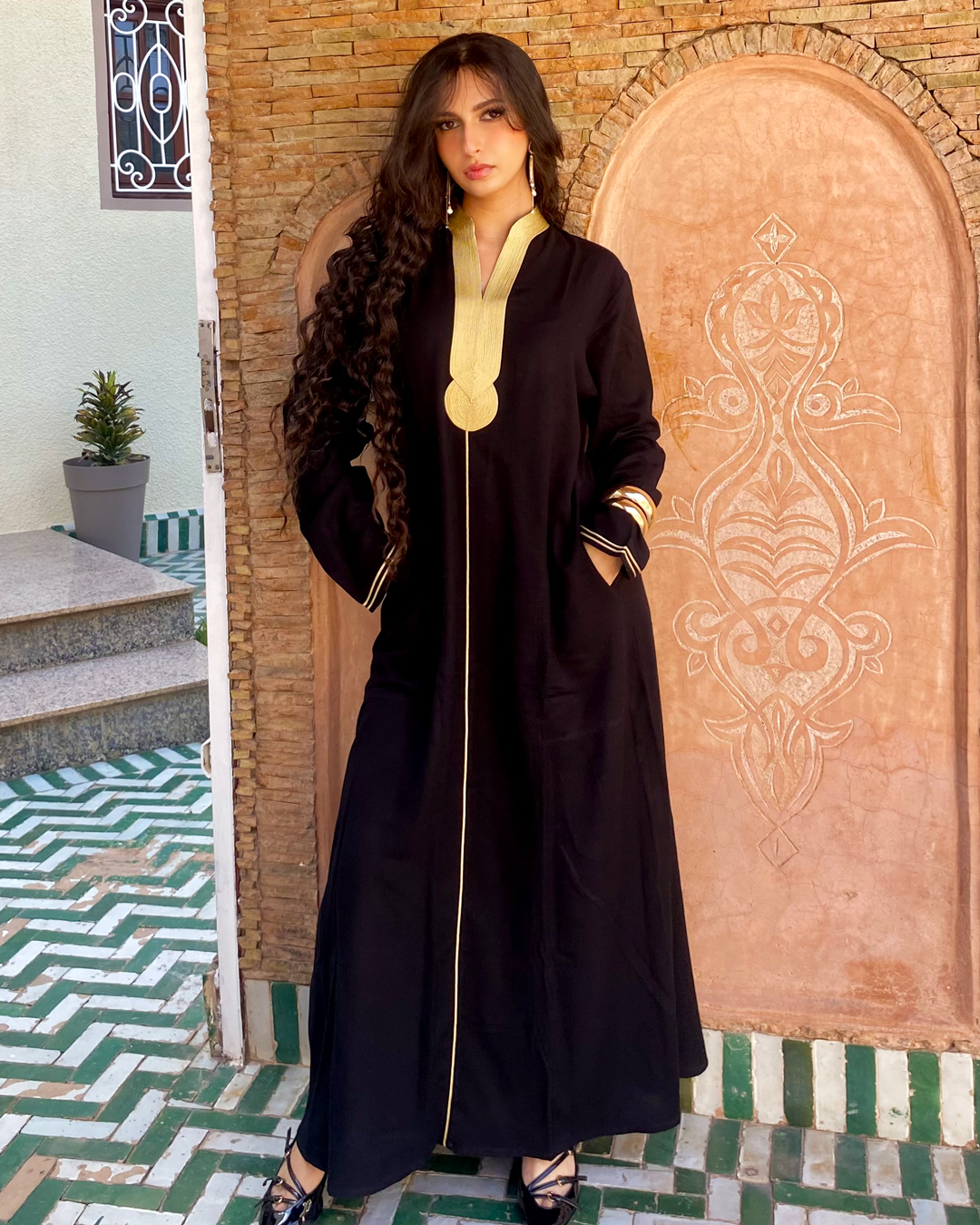 Zahra – Caftan en Coton Marocain