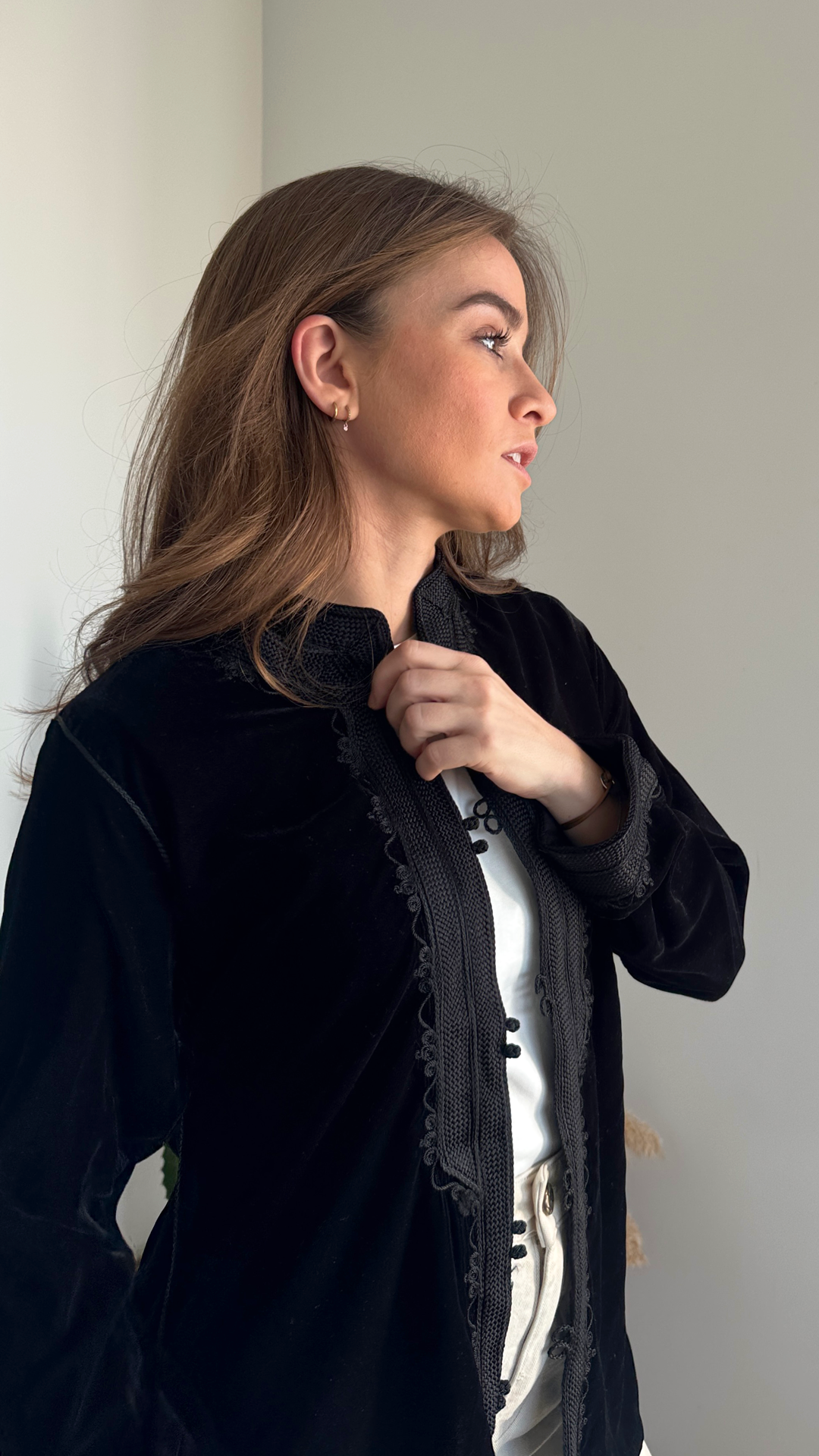 Nina – Veste en velours marocain