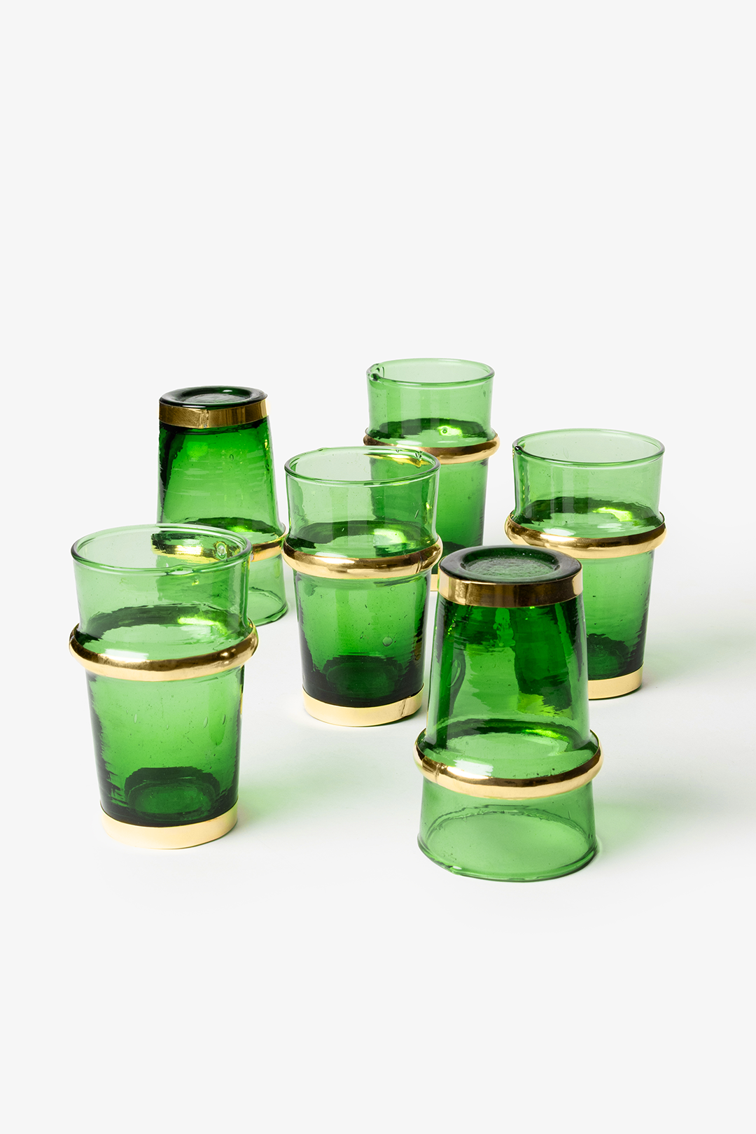 Beldi Deluxe – 6 verres marocains émeraude