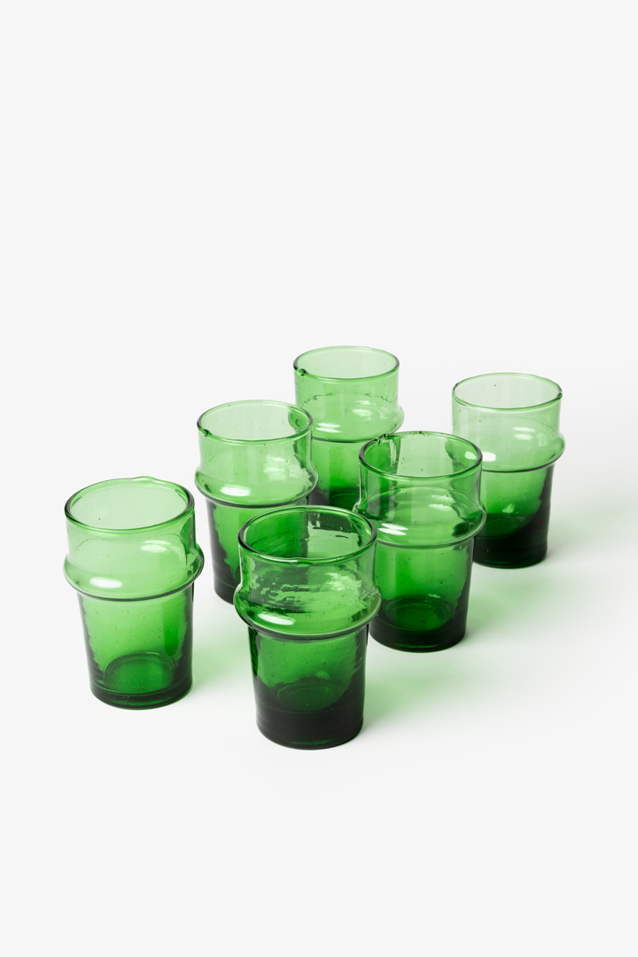 Set Beldi – 6 verres Vert Héritage
