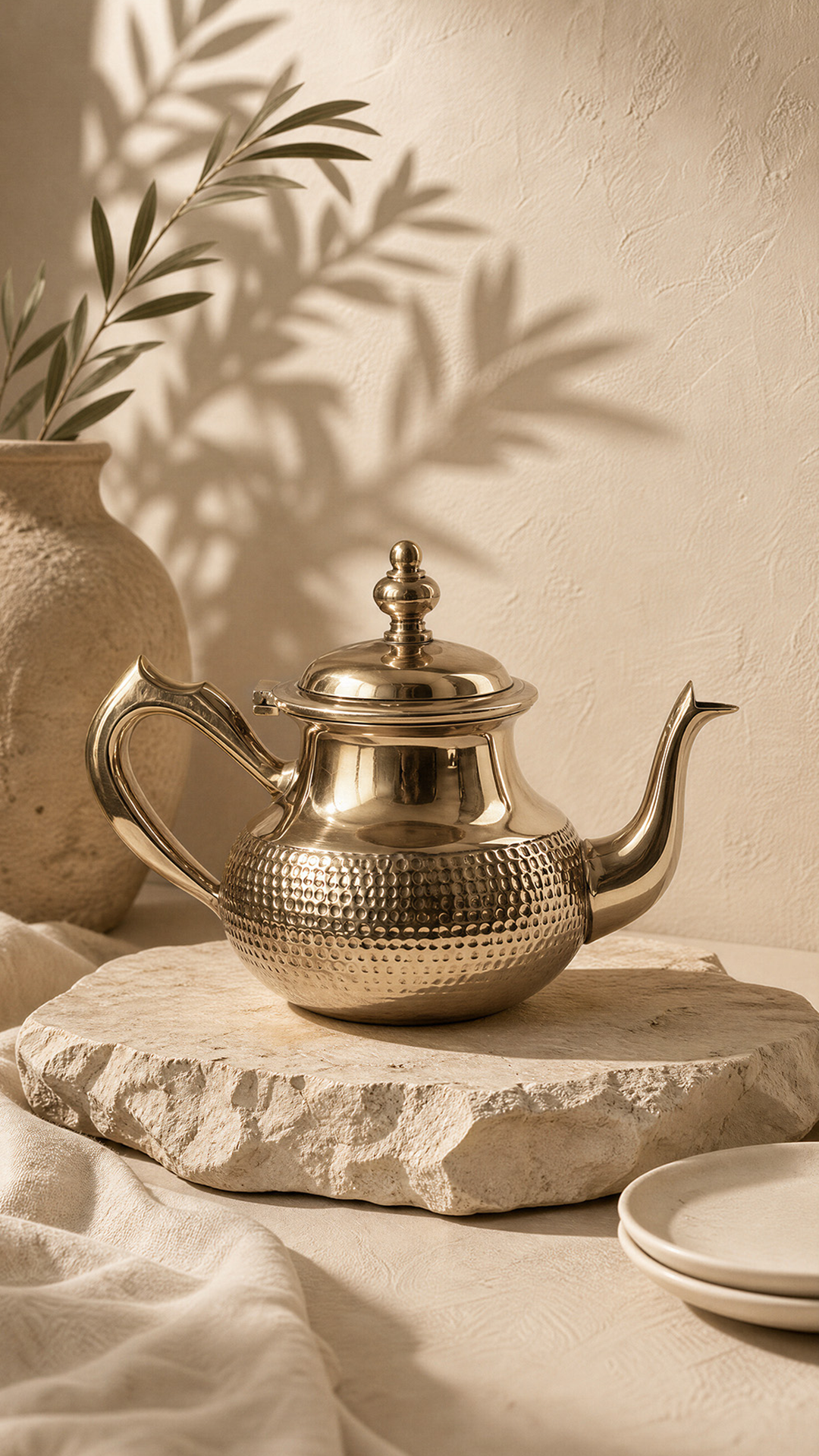 Kaïs – Théière marocaine finition martelée