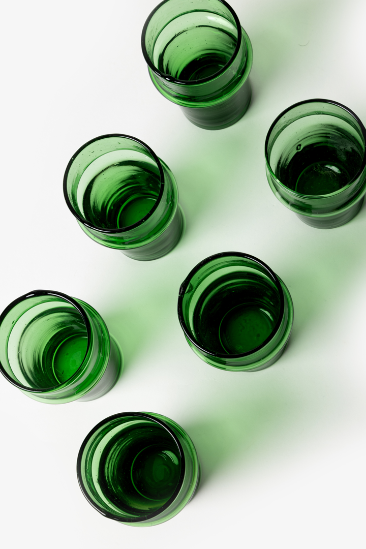 Set Beldi – 6 verres Vert Héritage