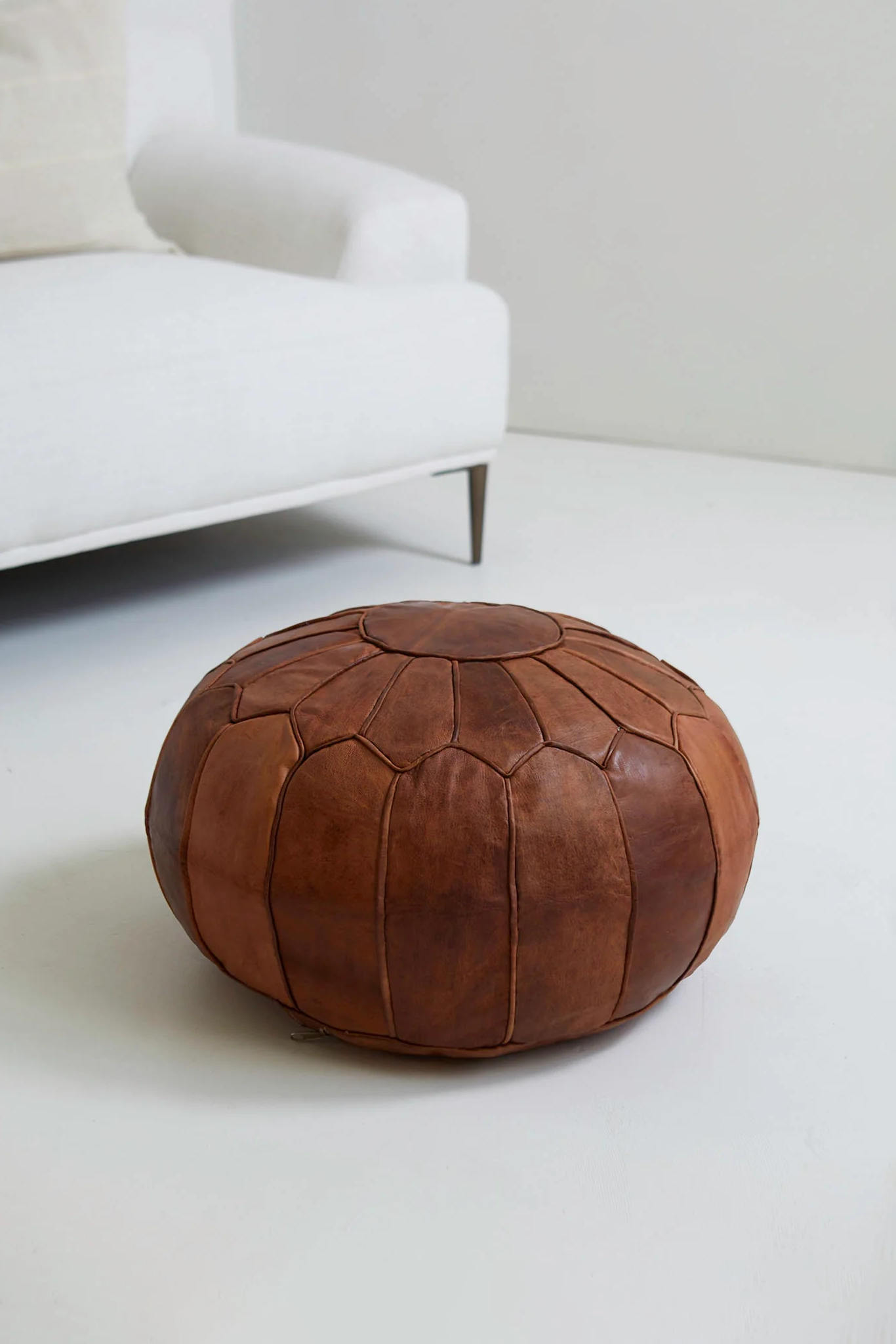 Pouf Marocain Deluxe en Cuir
