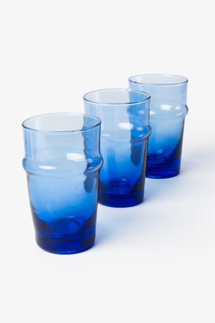 Set Beldi – 6 verres bleu roi