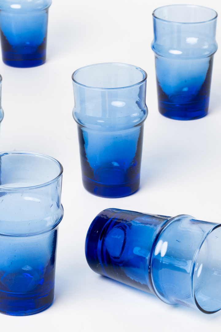 Set Beldi – 6 verres bleu roi