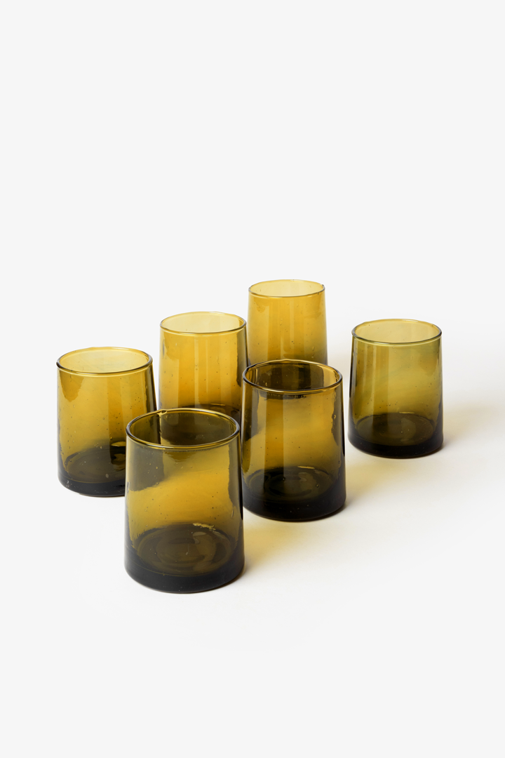 Set Talia – 6 verres Ambre Flow